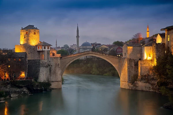 Europe, Bosnia and Herzegovina, Mostar. Stari Most Bridge Credit as: Jim Nilsen  / 