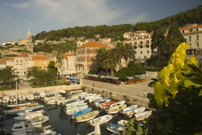 Framed Print : Europe, Croatia, Dalmatia, Hvar Island, Hvar town, Mandrac, the balustraded inner Framed Print : Europe, Croatia, Dalmatia, Hvar Island, Hvar town, Mandrac, the balustraded inner