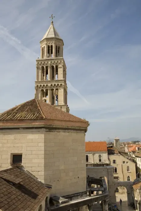 Framed Print : Europe, Croatia, Dalmatia, Split. Campanile (belltower) of Cathedral of St. Domnius Framed Print : Europe, Croatia, Dalmatia, Split. Campanile (belltower) of Cathedral of St. Domnius