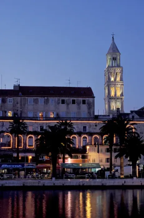 Framed Print : Europe, Croatia, Dalmatia, Split. Riva at twilight Framed Print : Europe, Croatia, Dalmatia, Split. Riva at twilight