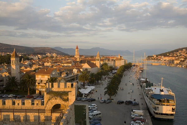Europe, Croatia, Dalmatia, Trogir, a UNESCO World Heritage site. Historic center with cathedrals