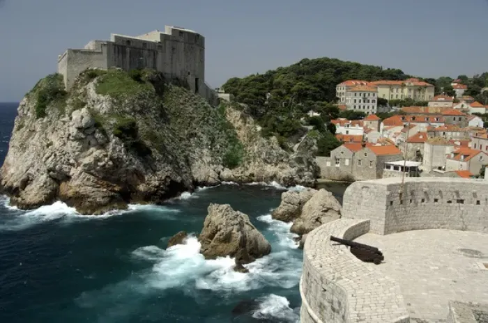 Framed Print : Europe, Croatia. Medieval walled city of Dubrovnik
