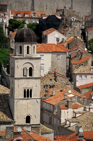 Europe, Croatia. Medieval walled city of Dubrovnik