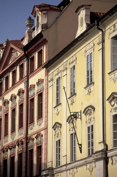 Europe, Czech Republic, Cent. Bohemia, Prague (Praha) Mala Strana architecture