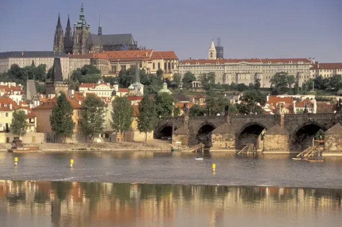 Framed Print : Europe, Czech Republic, Cent. Bohemia, Prague (Praha) St. Nicholas Church, Charles Bridge Framed Print : Europe, Czech Republic, Cent. Bohemia, Prague (Praha) St. Nicholas Church, Charles Bridge