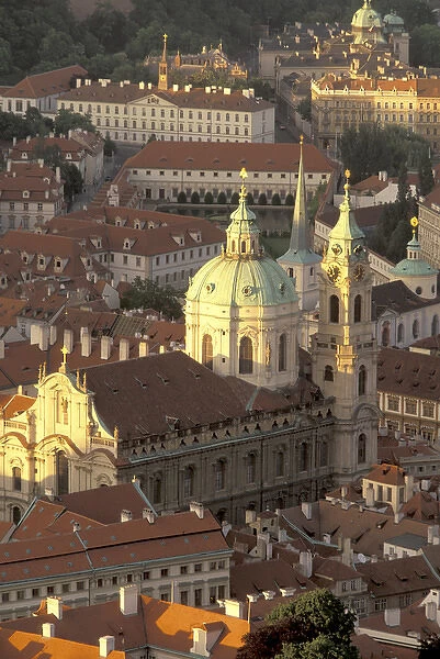 Europe, Czech Republic, Cent. Bohemia, Prague (Praha) St. Nicholas Church