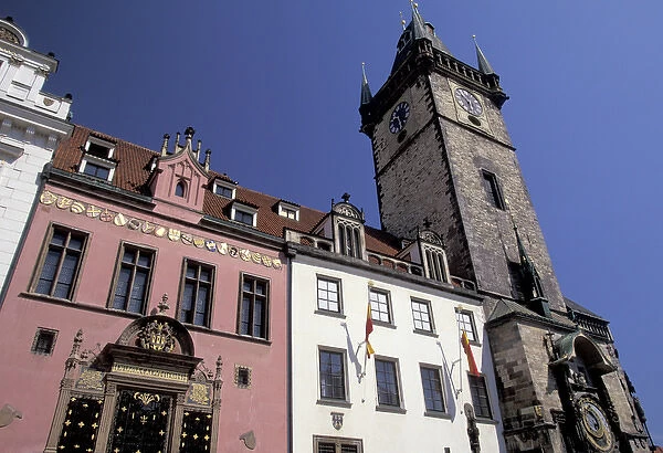 Europe, Czech Republic, Cent. Bohemia, Prague (Praha) Old Town; Old Town Hall