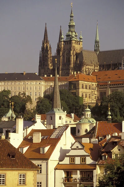 Europe, Czech Republic, Cent. Bohemia, Prague (Praha) Mala Strana: view of Prague