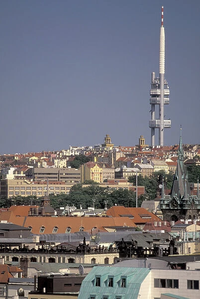 Europe, Czech Republic, Cent. Bohemia, Prague (Praha) Prague TV tower