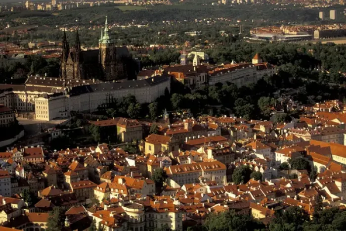 Framed Print : Europe, Czech Republic, Cent. Bohemia, Prague (Praha) Prague Castle and Mala Strana Framed Print : Europe, Czech Republic, Cent. Bohemia, Prague (Praha) Prague Castle and Mala Strana