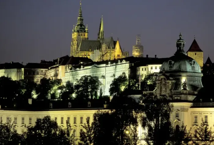 Framed Print : Europe, Czech Republic, Central Bohemia, Prague (Praha) Prague Castle, evening Framed Print : Europe, Czech Republic, Central Bohemia, Prague (Praha) Prague Castle, evening