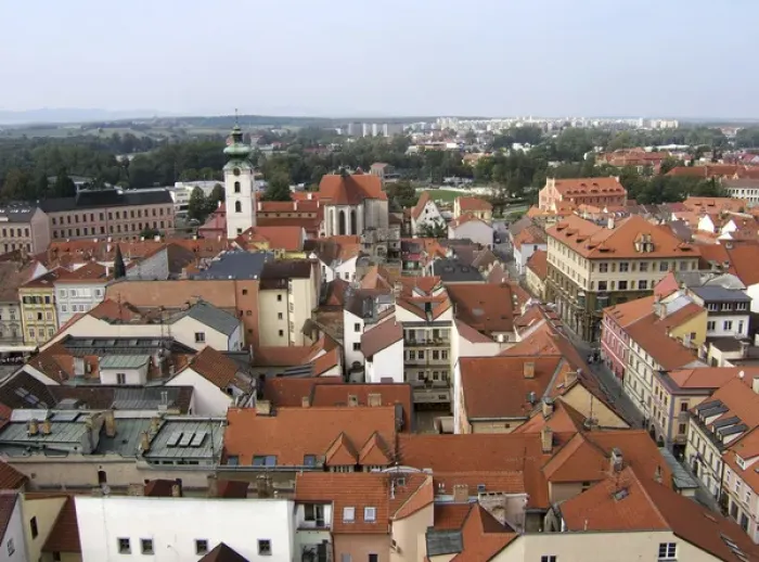 Framed Print : Europe, Czech Republic, Ceske Budejovice. The Church of the Sacrifice of the Virgin