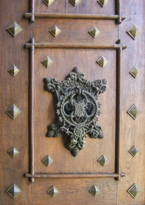 Framed Print : Europe, Czech Republic, Hluboka Castle. An intricate shield adorns the main door Framed Print : Europe, Czech Republic, Hluboka Castle. An intricate shield adorns the main door