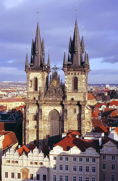 Europe, Czech Republic, Prague. Church of Our Lady before Tyn, Prague