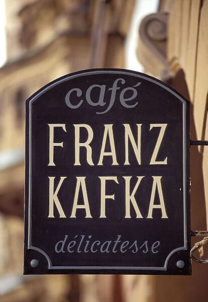 Europe, Czech Republic, Prague. Franz Kafka Cafe