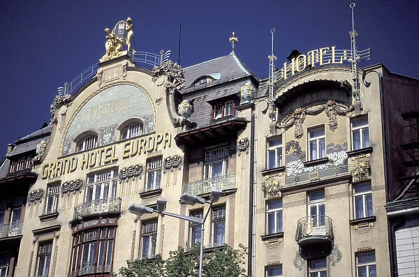 Europe, Czech Republic, Prague Grand Hotel Europe