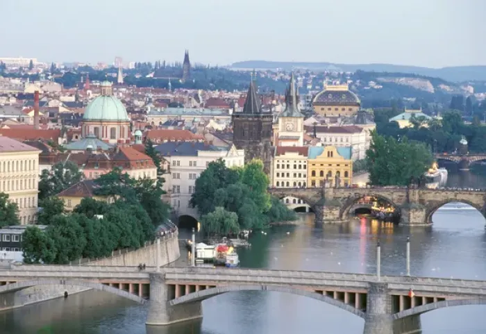 Framed Print : Europe, Czech Republic, Prague. View from Letna gardens Framed Print : Europe, Czech Republic, Prague. View from Letna gardens