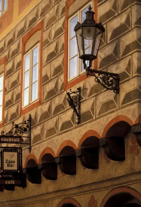 Framed Print : Europe, Czech Republic, South Bohemia, Cesky Krumlov Krumlov Chateau, street lamp Framed Print : Europe, Czech Republic, South Bohemia, Cesky Krumlov Krumlov Chateau, street lamp