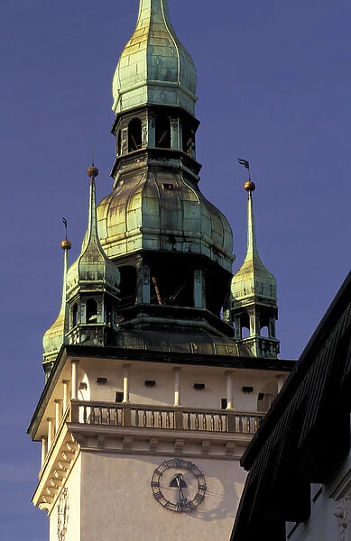 Europe, Czech Republic, South Moravia, Brno (2nd largest city, CR) Old Town Hall Tower