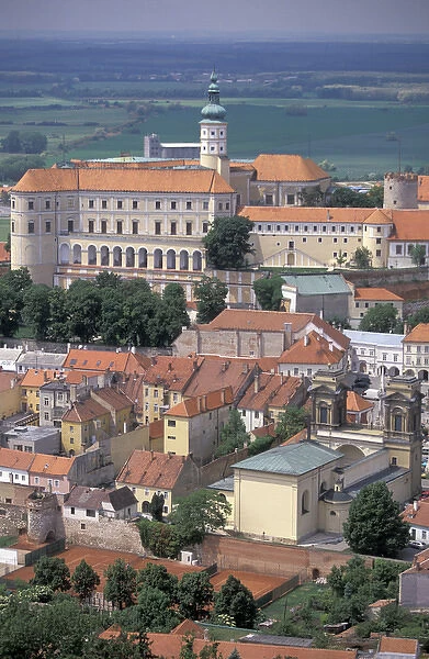 Europe, Czech Republic, South Moravia, Mikulov (Palava Region) Chateau (13th C