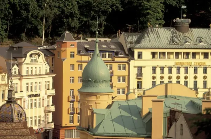 Framed Print : Europe, Czech Republic, West Bohemia, Karlovy Vary (Carlsbad) I. P. Pavlova St Framed Print : Europe, Czech Republic, West Bohemia, Karlovy Vary (Carlsbad) I. P. Pavlova St