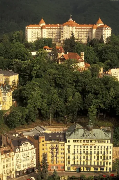 Framed Print : Europe, Czech Republic, West Bohemia, Karlovy Vary (Carlsbad) Hotel Imperial