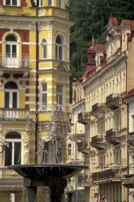 Framed Print : Europe, Czech Republic, West Bohemia Marianske Lazne - (Marienbad); hotels; Mirove