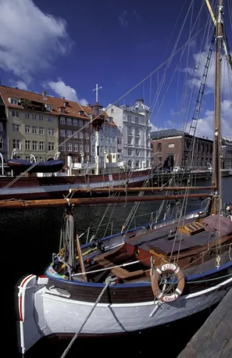 Framed Print : Europe, Denmark, Copenhagen. Nyhaven canal Framed Print : Europe, Denmark, Copenhagen. Nyhaven canal