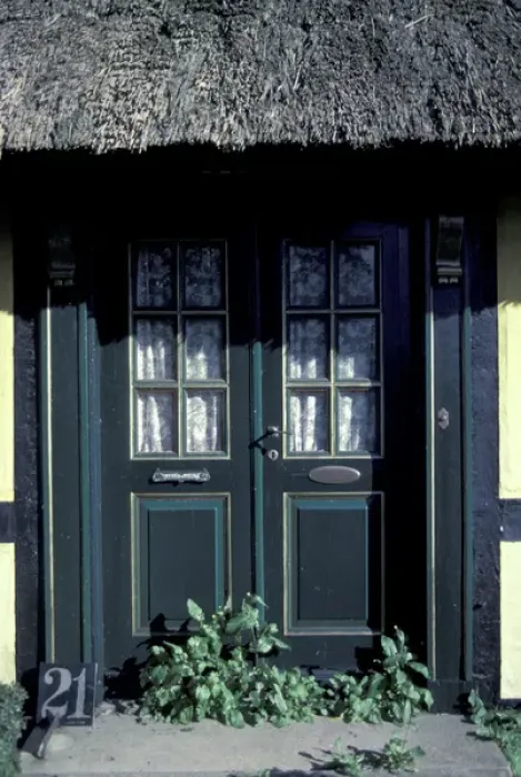 Framed Print : Europe, Denmark, Fyn Island. Tsinge cottage