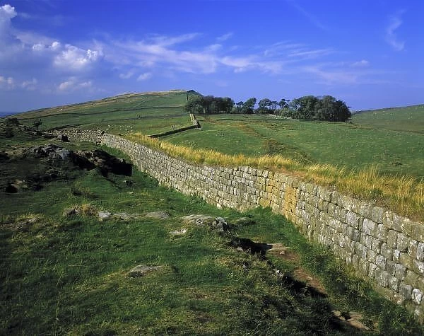 Europe, England, Hadrians Wall. The stones of Hadrians Wall, a World Heritage