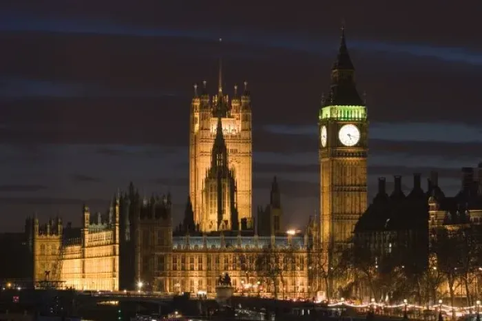 Framed Print : Europe, ENGLAND, London: Houses of Parliament  /  Evening