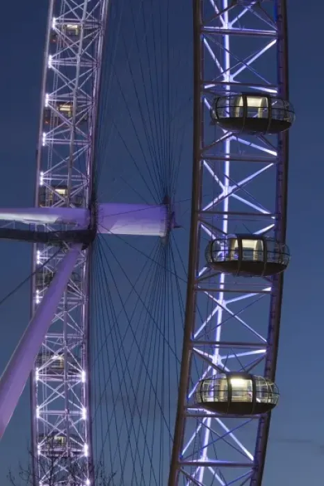 Framed Print : Europe, ENGLAND, London: London Eye / Evening Framed Print : Europe, ENGLAND, London: London Eye / Evening