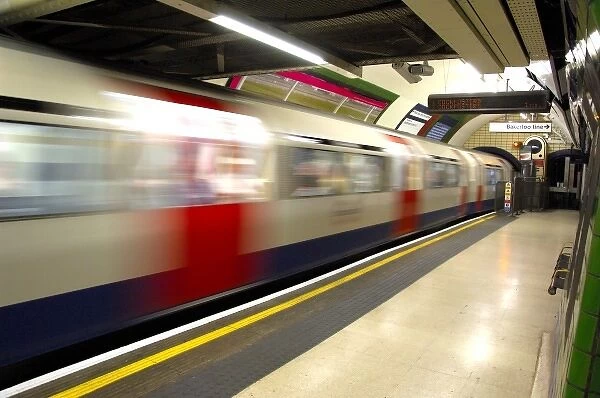 Europe, England, London. Underground train station (aka The Tube) THIS IMAGE RESTRICTED