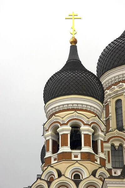 Europe, Estonia, Tallinn. Dome of Alexander Nevsky Cathedral. Credit as: Nancy