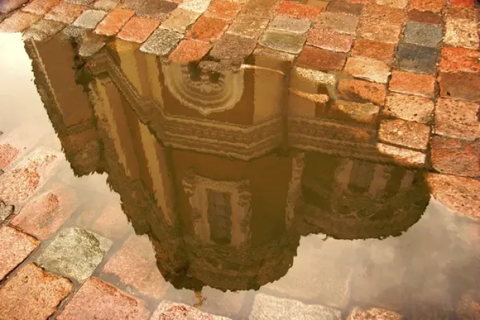 Framed Print : Europe, Estonia, Tallinn. Reflection of Alexander Nevsky Cathedral in puddle of rain water Framed Print : Europe, Estonia, Tallinn. Reflection of Alexander Nevsky Cathedral in puddle of rain water