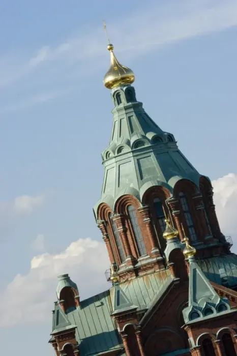 Framed Print : Europe, Finland, Helsinki. Uspenski Cathedral, an Eastern Orthodox cathedral overlooking the city Framed Print : Europe, Finland, Helsinki. Uspenski Cathedral, an Eastern Orthodox cathedral overlooking the city