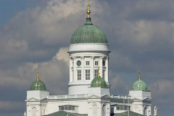 Europe, Finland, Helsinki. View of the Lutheran Cathedral (Tuomiokirkko ). Credit as