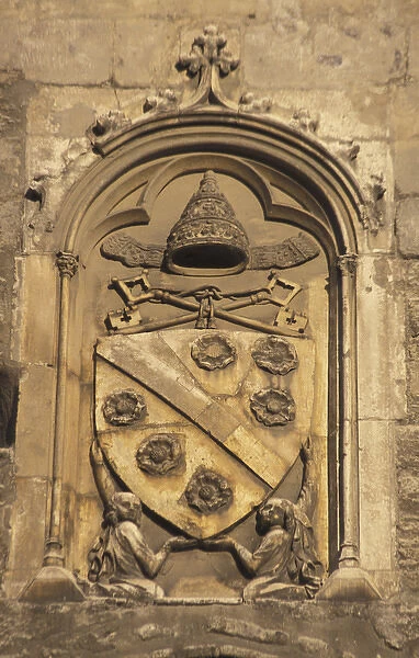 Europe, France, Avignon. Papal coat of arms
