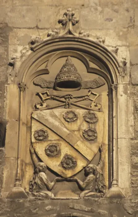 Framed Print : Europe, France, Avignon. Papal coat of arms