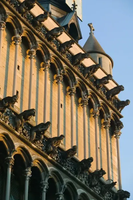 Framed Print : Europe, France, Burgundy, Cote D Or, DIJON: Eglise Notre Dame Church - (b. 1240)