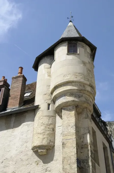 Framed Print : Europe, France, Burgundy, Nievre, Nevers. Old stone tower on a fortress