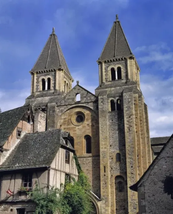 Framed Print : Europe, France, Conques. Ste. Foy was started in 1050 in Conques in the Lot River Valley in France Framed Print : Europe, France, Conques. Ste. Foy was started in 1050 in Conques in the Lot River Valley in France