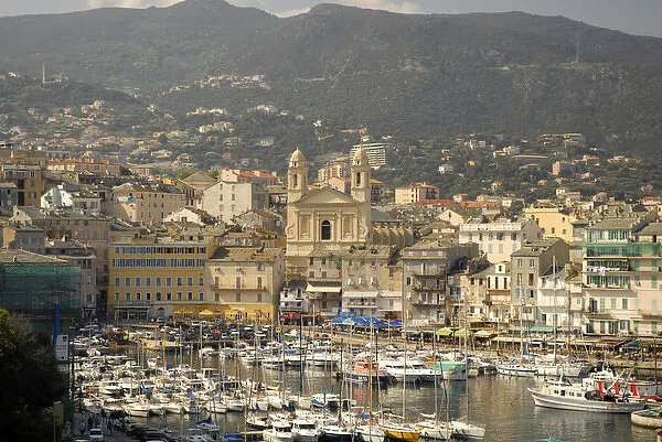 Europe, France, Corsica, Bastia. Main city on Cap Corse. Vieux Porte (Old Port)