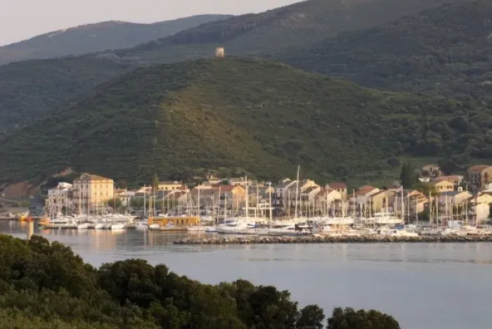 Framed Print : Europe, France, Corsica, Maccinagio. Hub city of Cap Corse. Considered excellent mooring Framed Print : Europe, France, Corsica, Maccinagio. Hub city of Cap Corse. Considered excellent mooring
