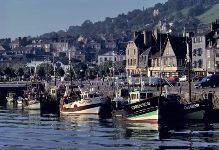 Framed Print : Europe, France, Honfleur. Dawn comes slowly to the fishing town of Honfleur on Framed Print : Europe, France, Honfleur. Dawn comes slowly to the fishing town of Honfleur on