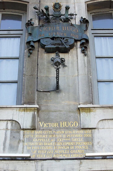 Europe, France, Jura, Doubs, BESANCON: Birthplace of Victor Hugo- Writer