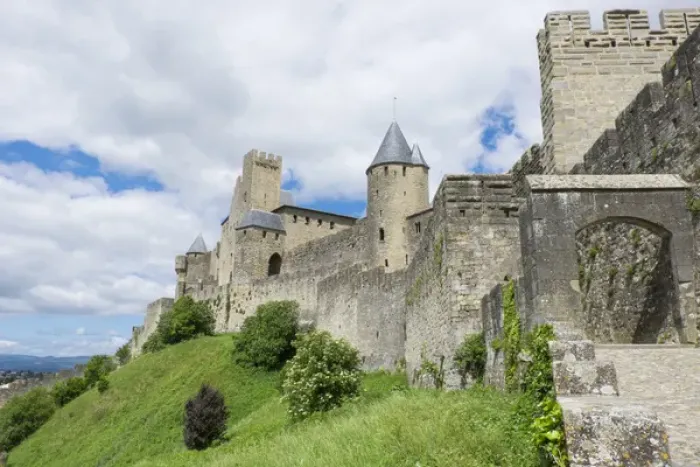 Framed Print : Europe, France, Languedoc-Roussillon, ancient fortified city of Carcassonne, UNESCO Framed Print : Europe, France, Languedoc-Roussillon, ancient fortified city of Carcassonne, UNESCO