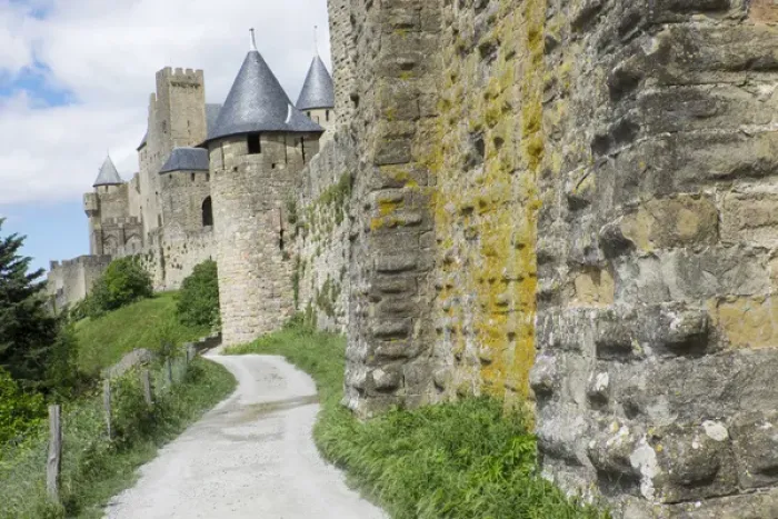 Framed Print : Europe, France, Languedoc-Roussillon, ancient fortified city of Carcassonne, UNESCO Framed Print : Europe, France, Languedoc-Roussillon, ancient fortified city of Carcassonne, UNESCO