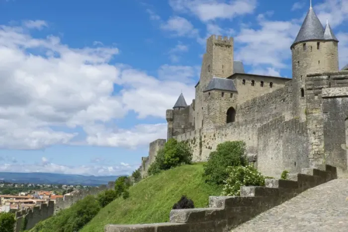 Framed Print : Europe, France, Languedoc-Roussillon, ancient fortified city of Carcassonne, UNESCO Framed Print : Europe, France, Languedoc-Roussillon, ancient fortified city of Carcassonne, UNESCO