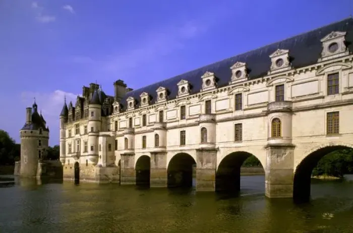 Framed Print : Europe, France, Loire Valley. Chateau Chenonceaux